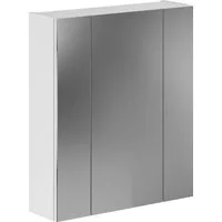 Home affaire Badezimmerspiegelschrank Malmö, Breite 60 cm, 3 Spiegeltüren, 9 Fächer, 6 Einlegeböden (1-St) in verschiedenen Farben erhältlich, Badmöbel, Spiegel, Badschrank, Bad