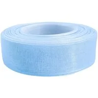maDDma Organzaband 27m Chiffonband 25mm Polyester Schleifenband Dekoration Geschenkband, hellblau