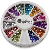 Sun Garden Nails Nageldesign Zubehör Strass Steine R87 im Nailart Rondell - Strassteine, zum Einklegen in Gel und Acryl Modellagen
