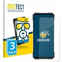 BROTECT Displayschutzglas Folie für Doogee S200, 3 Stück, Schutzfolie Glas Panzer Display Schutz klar