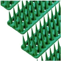 KONZEPT Taubenspikes Taubenabwehr Spikes Vogel, Katzen - für Balkon, Zaun - aus Kunststoff, 12-St., Gesamtlänge: 6 Meter, UV-beständig