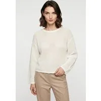 BOSS ORANGE Strickpullover Farde Premium Damenmode in Mesh-Struktur, Relaxed Fit