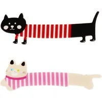 Rex London Haarspange Katzen, Haarklammer, 2-tlg., Set, ca. 2,2 x 7,1 x 1,4 cm