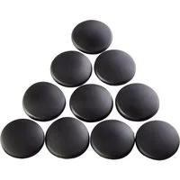 SO-TECH® Wandtürstopper Wandpuffer Türpuffer Ø 40 mm H: 9 mm (Spar-Set, 10 St), schwarz, perfekter Schutz für Wände und Möbel
