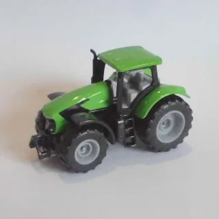siku 1081 DEUTZ-FAHR TTV 7250 Agrotron Traktor Grün/Schwarz Abnehmbare Kabine Reifen aus Gummi