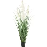 Kunstgras Pampasgras, Creativ green, Höhe 210 cm, mit fünf Pampasgrasblüten