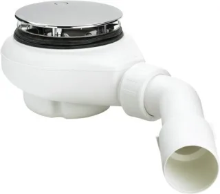 Viega Ablaufgarnitur Tempoplex 6961 in 112mmxDN40/50 Kunststoff verchromt 575601