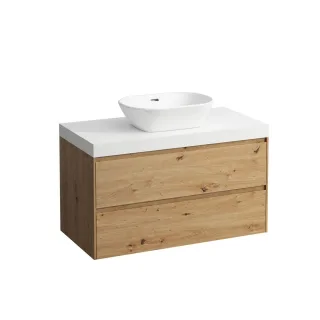 Laufen Waschtischunterschrank und Waschtisch-Platte LANI 495x985x580 H4045611122671
