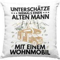 Trendation Dekokissen Trendation - Unterschätze Niemals Einen Alten Mannin Einem Wohnmobil K