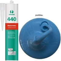 Ramsauer Dichtstoff Ramsauer 440 Naturstein Silikon Dichtstoff 310ml Kartusche, gebrauchsfertig, UV beständig, neutral vernetzend, schnellhärtend, pilzhemmend