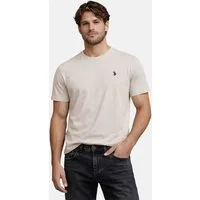 U.S. Polo Assn. T-Shirt USCaaleb – Herren Basic mit Rundhalsausschnitt 100 % Baumwolle mit weicher Haptik und leichtem Tragegefühl