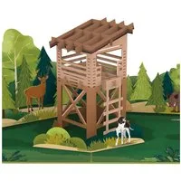 papercrush Geburtstagskarte Jäger Pop-Up Karte