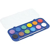 AVANTGARDE Malpalette Wasserfarbkasten, 12 Farben