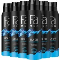 FA Deo-Spray Men Kick Off, 6x 150 ml, Vorratspack, 6-tlg.