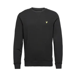 Lyle & Scott Sweatshirt mit Rundhalsausschnitt in Schwarz