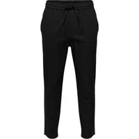 ONLY & SONS Stoffhose Leinen Baumwolle Stoffhose mit Tunnelzug ONSLINUS ONSLINUS CROP 0007 COT LIN PNT NOOS