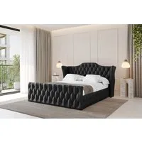 ALTDECOR Polsterbett MODY-Z (Polsterbett mit Bettkasten und Lattenrost, Boxbett ohne Matratze), Doppelbett mit Stauraum, Bett mit Kopfteil