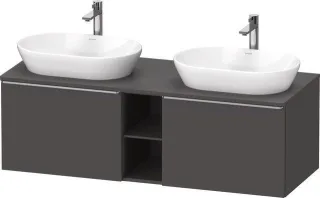 Duravit D-Neo Konsolenwaschtischunterbau wandhängend Graphit Matt 1400x550x459 mm - DE4950B70490000 DE4950B70490000