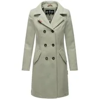 Marikoo Kurzmantel Nanakoo edler Damen Trenchcoat in Wollmantel-Optik