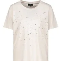 Monari T-Shirt 410112 Exklusive Strass- und Perlen-Details
