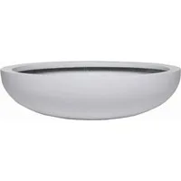 VIVANNO Pflanzschale Fiberglas PLANA Schale - Weiß Matt (1 St), 34x9 cm