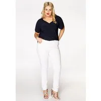 YOEK High-waist-Jeans Damen Slim-fit-Jeans Große Größen
