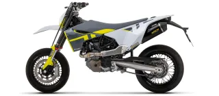 Sport Auspuff Arrow Race-Tech Alu BLACK Husqvarna 701 Enduro/Supermoto Bj.2021-2024 +Kat +EURO-5 ABE