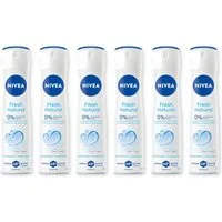Nivea Deo-Spray Deodorant Fresh Natural Deo Spray 6 x 150ml, 6-tlg.