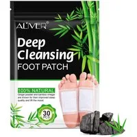 ALIVER Fußmaske Fußpflaster Fußpflege Entgiftungspflaster mit Bambusessig Aliver, 1-tlg., Entgiftungspflaster