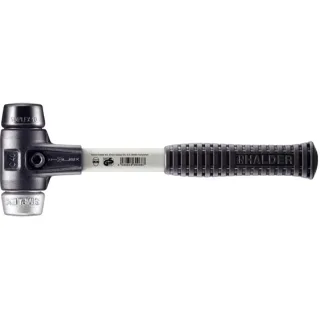 HALDER SIMPLEX - Schonhammer mit verstärktem Tempergussgehäuse und Fiberglasstiel, Gummikomposition - 3729.040