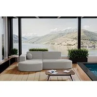 Kaiser Möbel Ecksofa Garten Couch,Sofa L-Form Designer Modena Studio Patio Stoff Artikel, Bequem, praktisch, kann im Garten verwendet werden