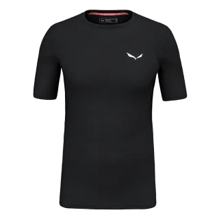 SALEWA - Cristallo Warm Alpine Merino Responsive Kurzarm Baselayer Herren - Schwarz (Gr.48)