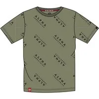 Alpha Industries T-Shirt AOP T (Baumwolle) olive Herren