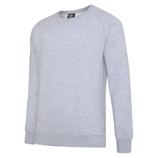 Umbro Herren Club Freizeit Sweatshirt (Grau meliert/Weiß)
