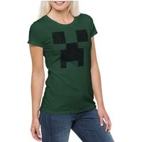 Urban Backwoods Print-Shirt Mine Pixel Creeper Damen T-Shirt Gamer Games Gaming Craft Nerd Freak (1-tlg) Fan Game Geek Nerd