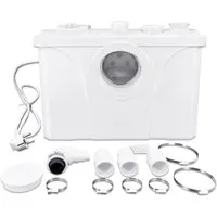 FIVMEN Hebeanlage 700W Haushaltspumpe WC Integriert Fäkalienpumpe (Schmutzwasserpumpe Hebeanlage Abwasse mit Kohlefilter)