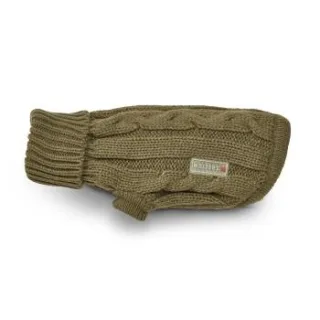Wolters Zopf-Strickpullover oliv 45 cm