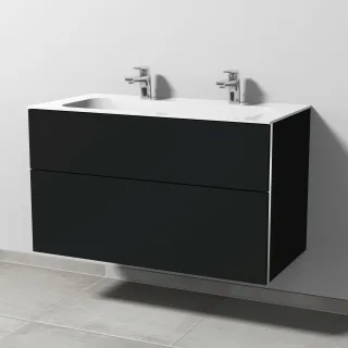 Sanipa 3way Keramik-Set Keramik-Waschtisch und Unterbau (BP403) BP4031V