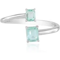 Cavill Silberring Paraiba Smaragd Sterling Silber Ring (1-tlg)