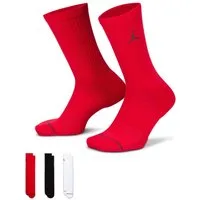 Nike Funktionssocken U J ED CUSH POLY CREW 3PR 144 schweißableitend, weiches Material, mit Elasthan