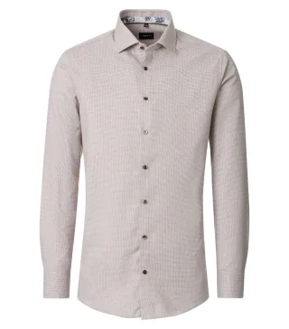 VENTI - Businesshemd langarm beige - Gr. - 45