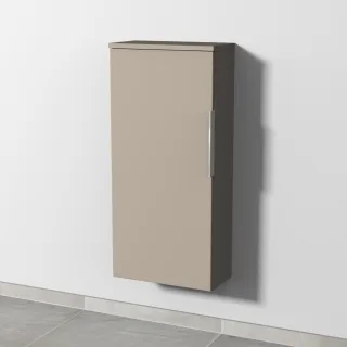 Sanipa 3way Mittelschrank mit 1 Tür, Sandgrau-Matt, UF17067 UF17067