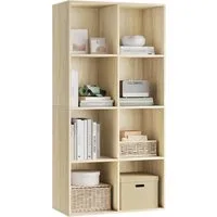Woltu Bücherregal, 1-tlg., Büroregal Aktenschrank, MDF, 8 Fächer