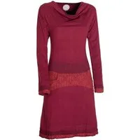 Vishes Jerseykleid Kleid Wasserfallkragen Bund bedruckt Taschen Boho, Ethno, Hippie, Festival Style