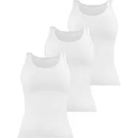 Janice Tanktop 3 x Damen Top Nazca Trägertop aus Baumwolle