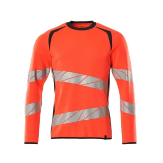 MASCOT Herren Sweatshirt ACCELERATE SAFE Hi-vis Rot / Schwarzblau M - 19084-781-22210-M