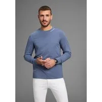 DELMAO Rundhalsshirt schmal geschnitten, mit Print, aus 100% Baumwolle