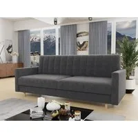 Sofnet Schlafsofa Sara, mit Schlaffunktion und Bettkasten, Bettsofa mit Holzfüße und Wellenfeder