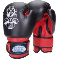BAY-Sports Boxhandschuhe Leon Kinderboxhandschuhe 2, 4, 6, 8, 10 Unzen UZ, Kids Boxen Kickboxen (Süßer Löwe, 1 Paar), Qualität für Ihre Kinder, Anatomische Passform