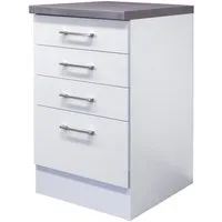 Flex-Well Unterschrank Kopenhagen (B x H x T) 50 x 86 x 60 cm, mit praktischen Schubkästen